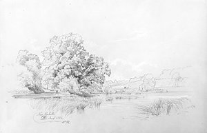 Landscape And Lagoon, New Rochelle — David Johnson