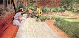 The First Lesson — Carl Larsson