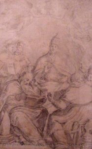 San Gerónimo Y Cuatro Santos — Jacopo Palma Il Giovane