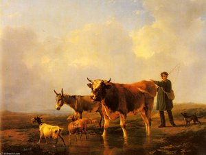Crossing The Marsh — Eugène Joseph Verboeckhoven