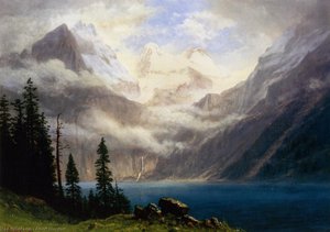 Mountain Scene — Albert Bierstadt