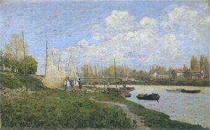Fishermen Mending Nets — Alfred Sisley