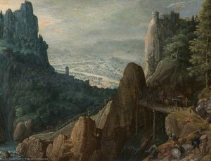 Landscape With The Conversion Of Saint Paul — Tobias Verhaecht