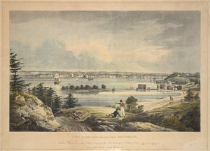 New York From Heights Near Brooklyn — William Guy Wall