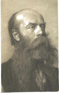 Portrait Of A Man With Beard In Three Quarter Profil — Gustav Klimt