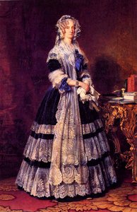 Portrait Of The Queen Marie Amelie Of France — Franz Xavier Winterhalter