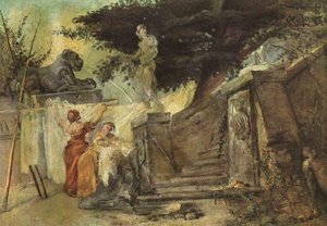 Washerwomen1 — Jean-honoré Fragonard