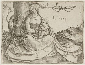 Madonna And Child Under A Tree — Lucas Van Leyden