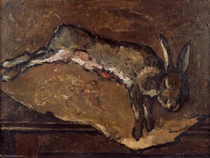 Dead Hare In Brown Paper — John Kyffin Williams, Landscape Painting
