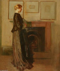 Alice By The Fireside — Sir William Rothenstein