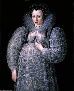 Portrait Of An Unknown Lady — Marcus The Younger Gheeraerts
