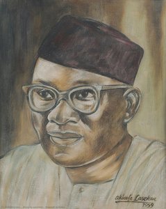 Nnamdi Azikiwe — Akinola Lasekan