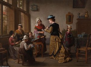 Bezoek Aan Het Naaiatelier — Basile De Loose