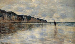 Low Tide At Pourville — Claude Monet
