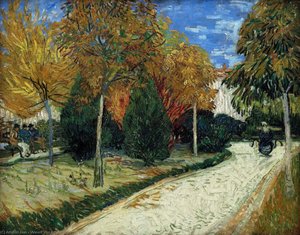 Public Park At Arles, The — Vincent Willem Van Gogh, Post-impressionism