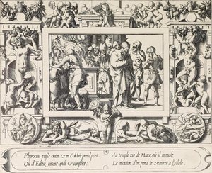 The Sacrifice Of King Oetes — René Boyvin