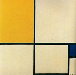 Composition With Yellow And Blue — Piet Mondrian, Neoplasticism