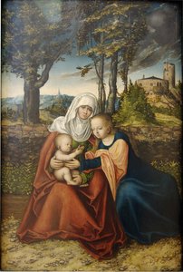 Virgin And Child With St. Anne — Lucas Cranach The Elder
