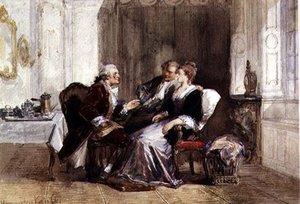 Conversation After Coffee — Herman Frederik Carel Ten Kate, Rococo