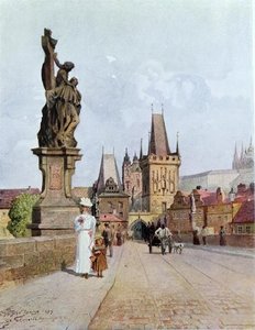 Statue Of St. Lutgardis On The Charles Bridge — Václav Jansa