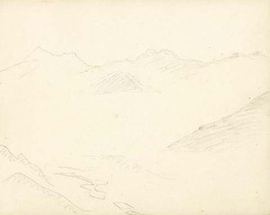 Cursory Sketch Of Chandra Valley Under Snow Avalanche Debris — Nicholas Roerich, Symbolism