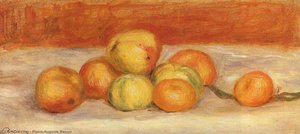 Apples And Manderines — Pierre-auguste Renoir, Impressionist Style
