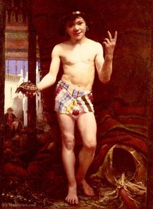 Thivet Antoine Auguste The Young Street Vendor — Charles-victor Thirion