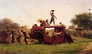 The Old Stagecoach — Jonathan Eastman Johnson