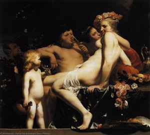 Bacchus with Nymphs and Cupid