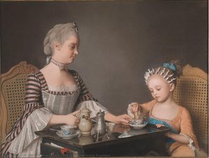 The Lavergne Family Breakfast — Jean-étienne Liotard, Rococo