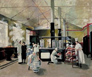 A Women's Royal Naval Service Galley — Doris Clare Zinkeisen