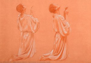 Two Studies of a Kneeling Youth