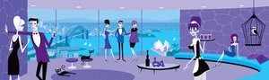 Kookaburras Rost — Josh Agle (shag)