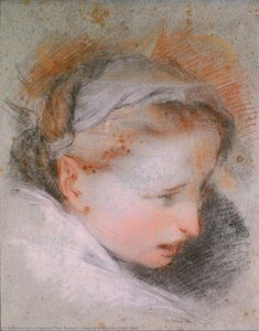 Head Of A Woman, 1568-1569 — Federico Fiori Barocci, Renaissance