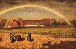 Rainbow In Courrières — Jules Adolphe Aimé Louis Breton