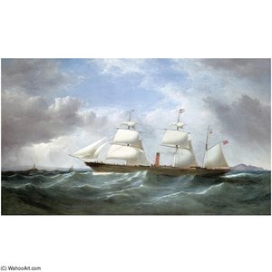 The Iron Screw Steamer African Requesting A Liverpool Pilot Off The Skerries — Samuel Walters