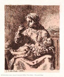 The Porridge — Jean François Millet The Elder
