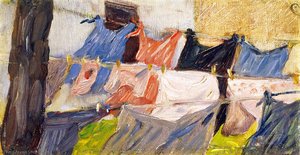 Laundry Fluttering In The Wind — Franz Marc, Expressionism
