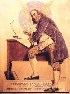 Ben Franklin0s Sesquicentennial — Norman Rockwell, Regionalism