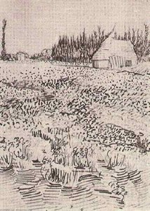 Landscape With Hut In The Camargue — Vincent Willem Van Gogh
