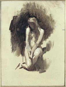 Femme Nue, Agenouillee — Léon Joseph Florentin Bonnat