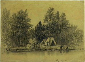 Encampment Beside Water — Homer Dodge Martin
