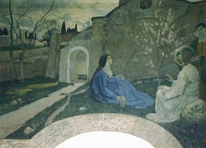 Christ With Martha And Mary — Mikhail Nesterov