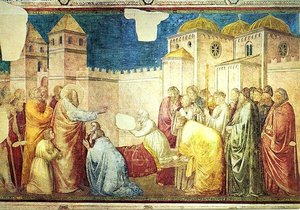 Life Of St John The Evangelist - [02] - Raising Of Drusiana — Giotto Di Bondone, Gothic