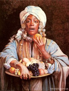 A North African Fruit Vendor — Giuseppe Signorini