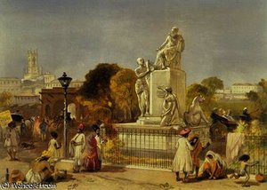 The Wellesley Monument, Bombay — William Simpson