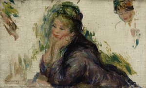 Woman Leaning On Her Elbows (femme Accoudée) — Pierre-auguste Renoir