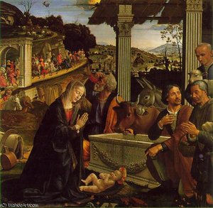 Adoration Of The Shepherds, Sa — Domenico Ghirlandaio