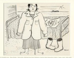 Mail-order Clothing From Sears Roebuck, Central Utah Relocation Project, Topaz, Utah, 1942-1944 — Miné Okubo