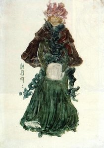 The Red Cape — Maurice Brazil Prendergast, Symbolism